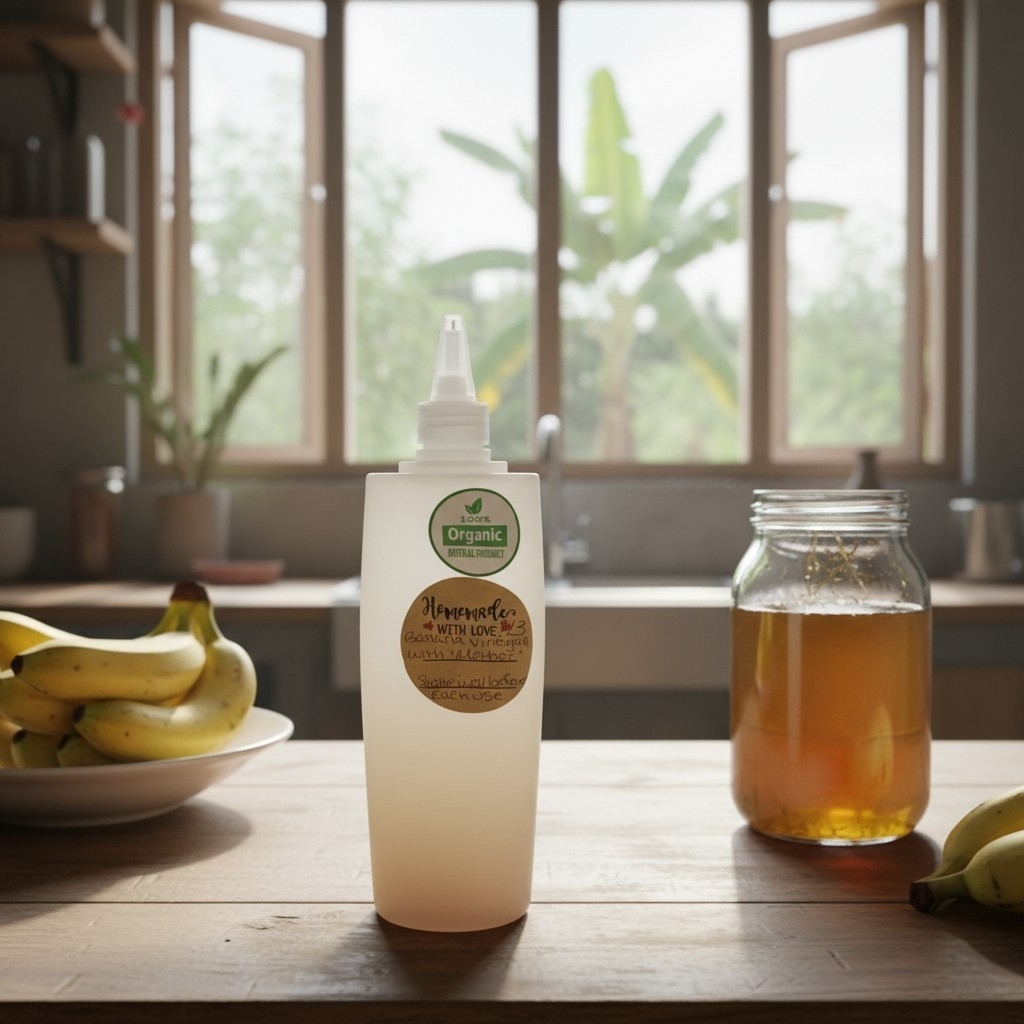 Product photo of The Culture Banana vinegar with 'mother', vinegar bottle