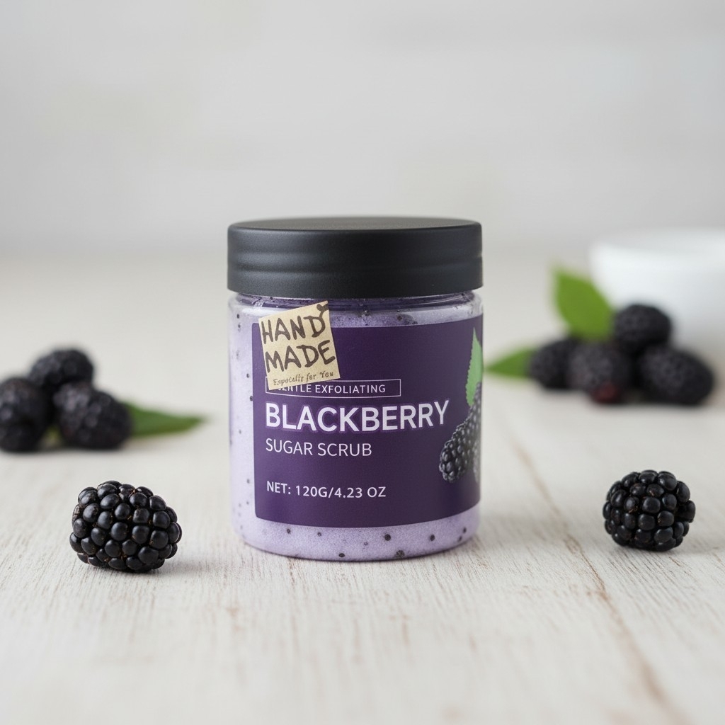 Product photo of Scrub Me Down Blackberry Sugar Body Scrub, body scrub jar