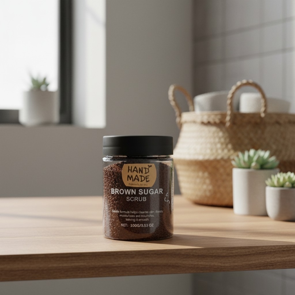 Product photo of Scrub Me Down Brown Sugar Body Scrub, body scrub jar