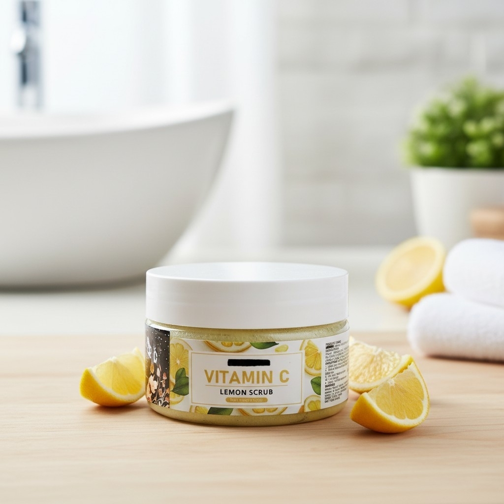 Product photo of Scrub Me Down Vitamin C Lemon Body Scrub, body scrub jar
