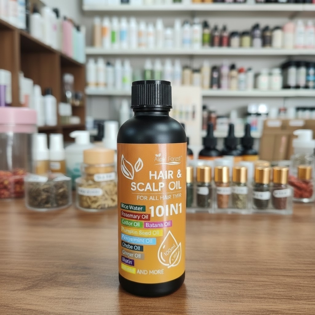 Product photo of 10-in-1 Hair & Scalp Oil, oil bottle