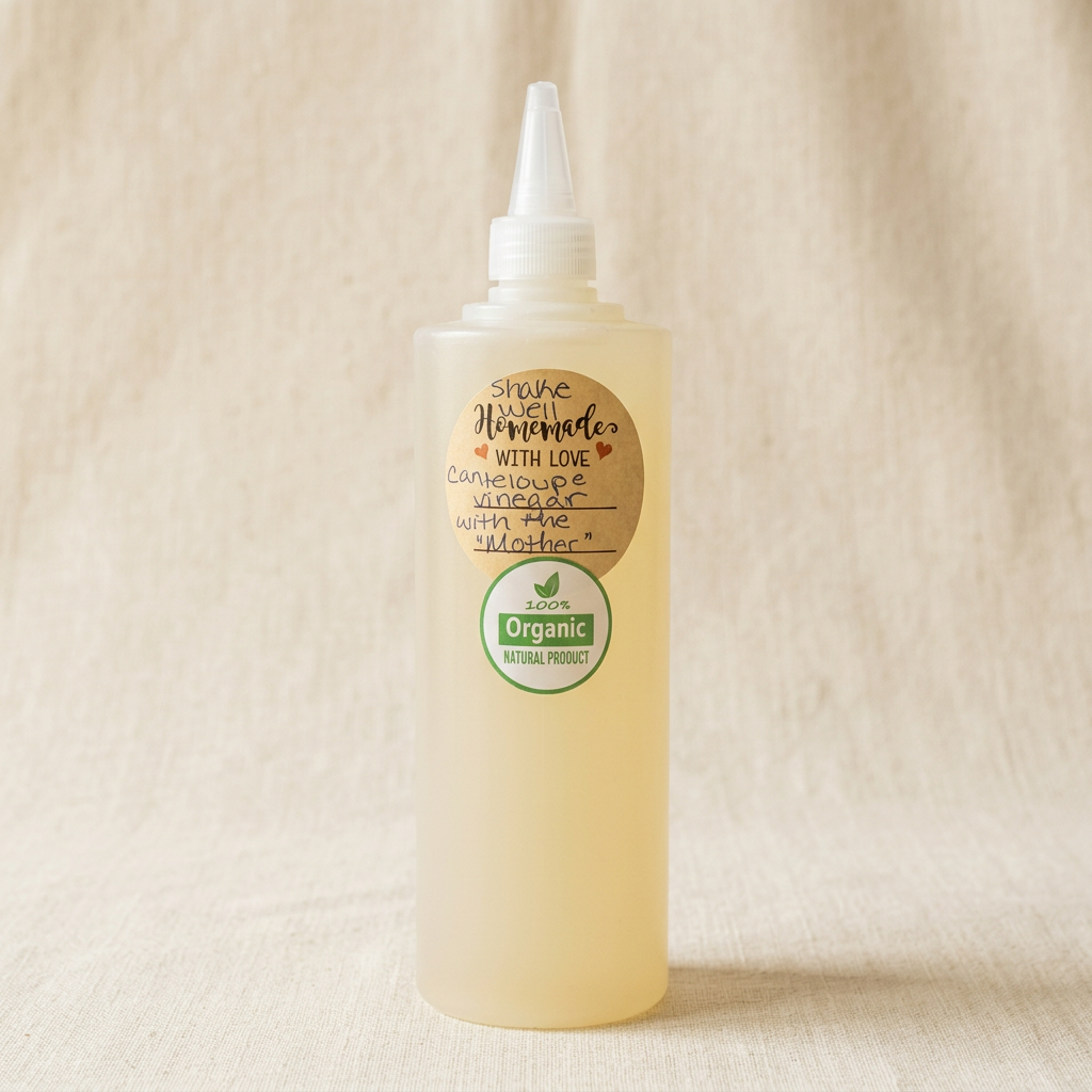 Product photo of The Culture Cantaloupe Vinegar with 'mother', vinegar bottle