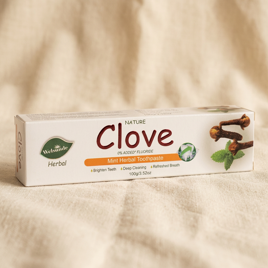 Product photo of Clove Mint Herbal Toothpaste, option: 3.52 oz