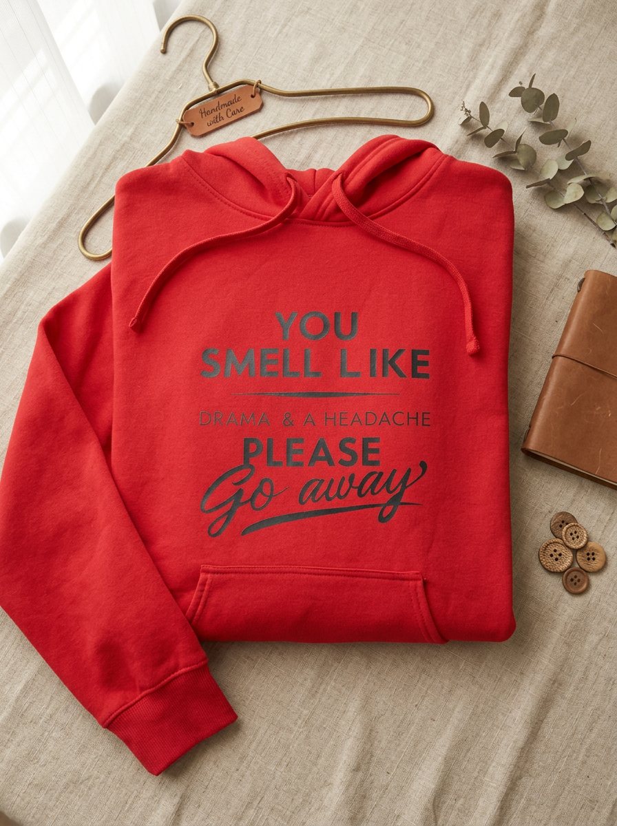 Product photo of You Smell Like Drama Sweatshirt, option: Black · Size S, clothing item