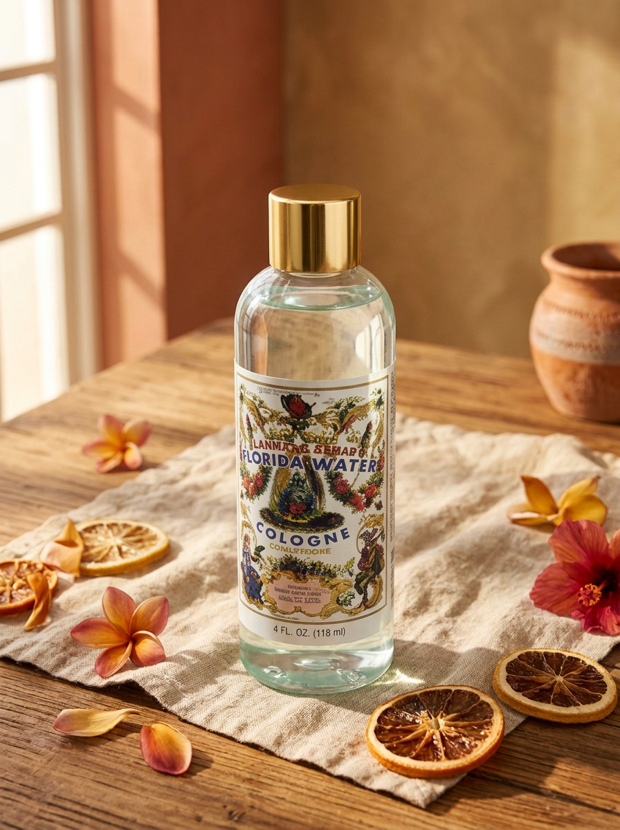 Product photo of Florida Water Cologne, option: 4 oz, scent: florida water, cologne bottle