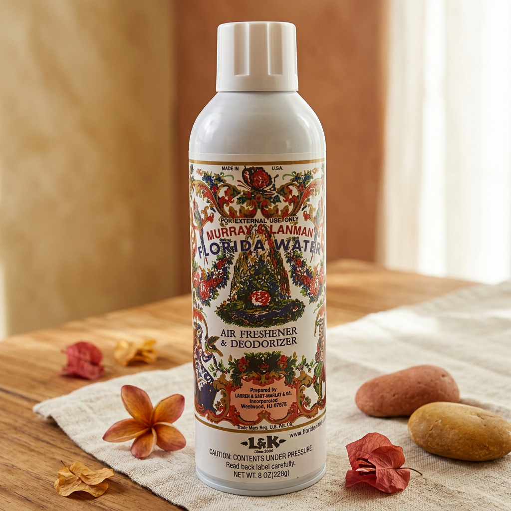 Product photo of Florida Water Aerosol, option: 8 oz, scent: florida water, aerosol spray can