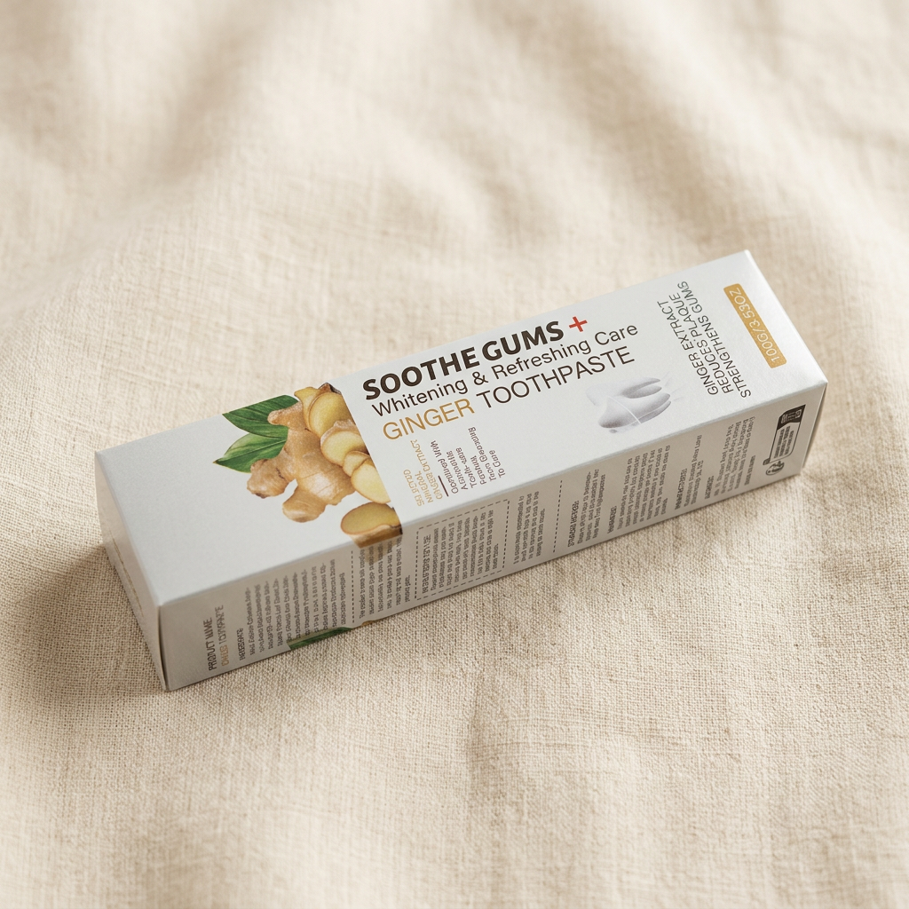 Product photo of Ginger Toothpaste, option: Gums, Whitening & Fresh Breath · 3.53 oz