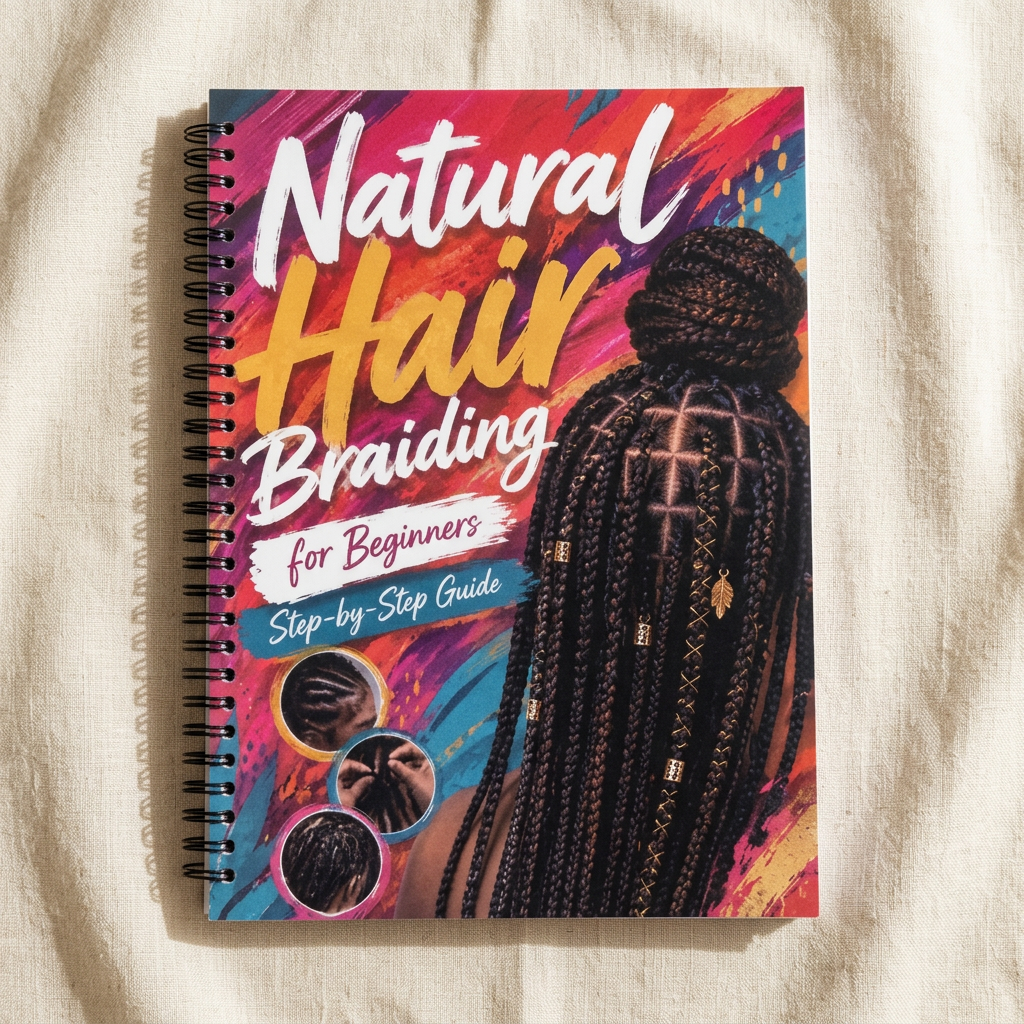 Product photo of Natural Hair Braiding for Beginners, option: Step-by-Step Guide, hair care or accessory item