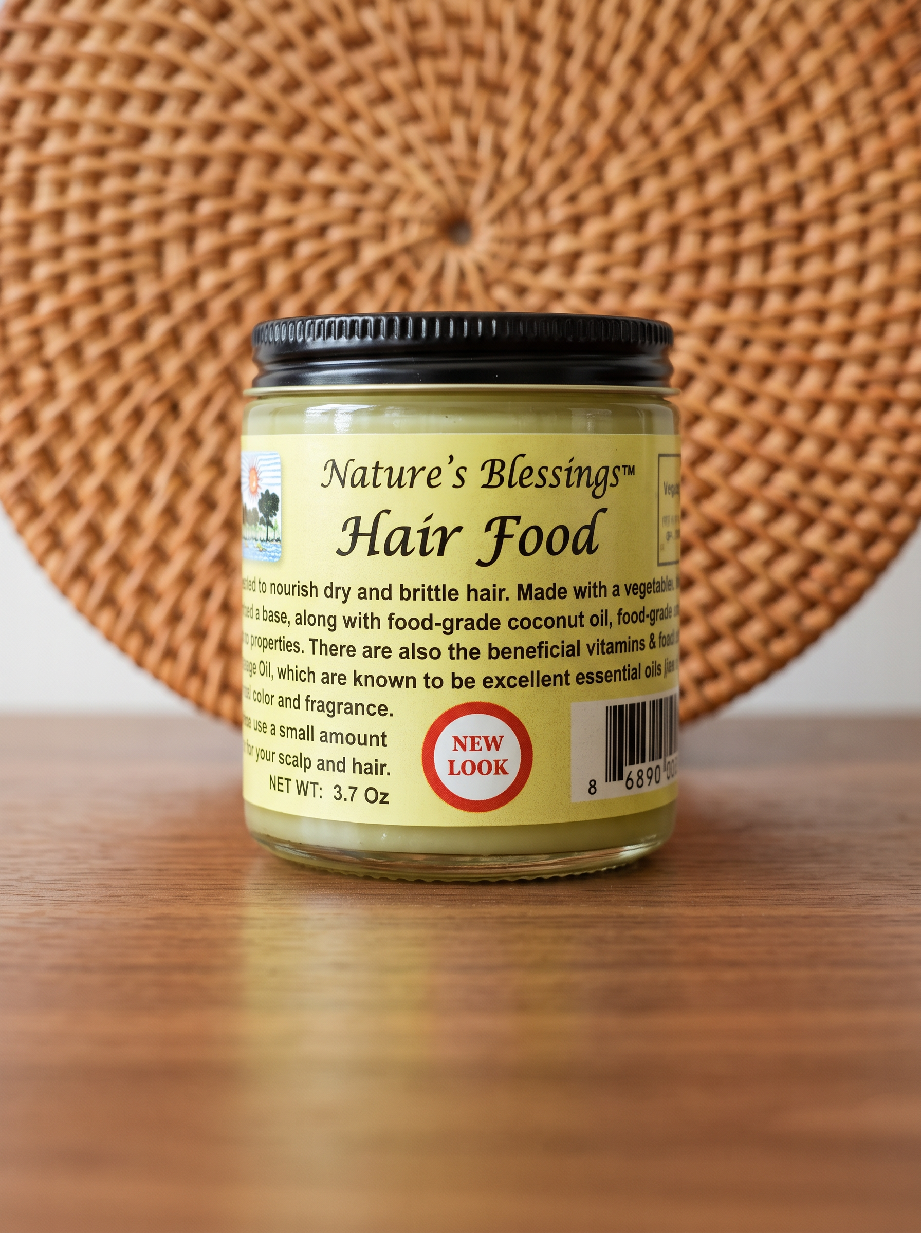 Product photo of Nature's Blessings Hair Food, option: 3.7 oz, hair care or accessory item