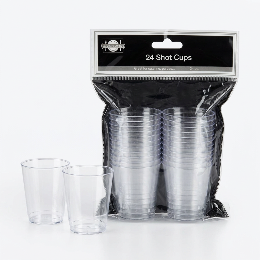 Product photo of Clear Shot Cups, option: 24 Count
