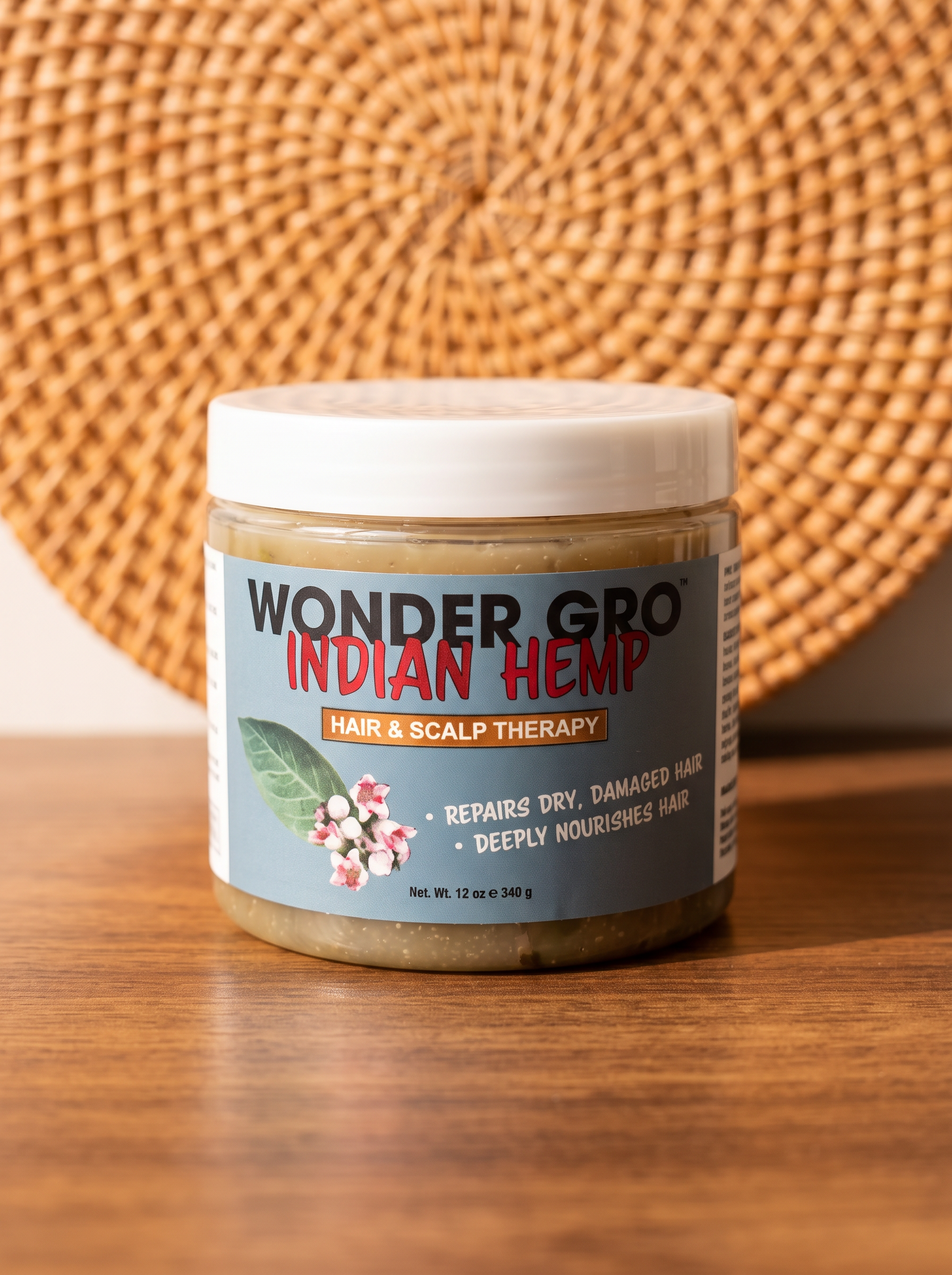 Product photo of Wonder Gro Indian Hemp Hair & Scalp Therapy, option: 12 oz, hair care or accessory item